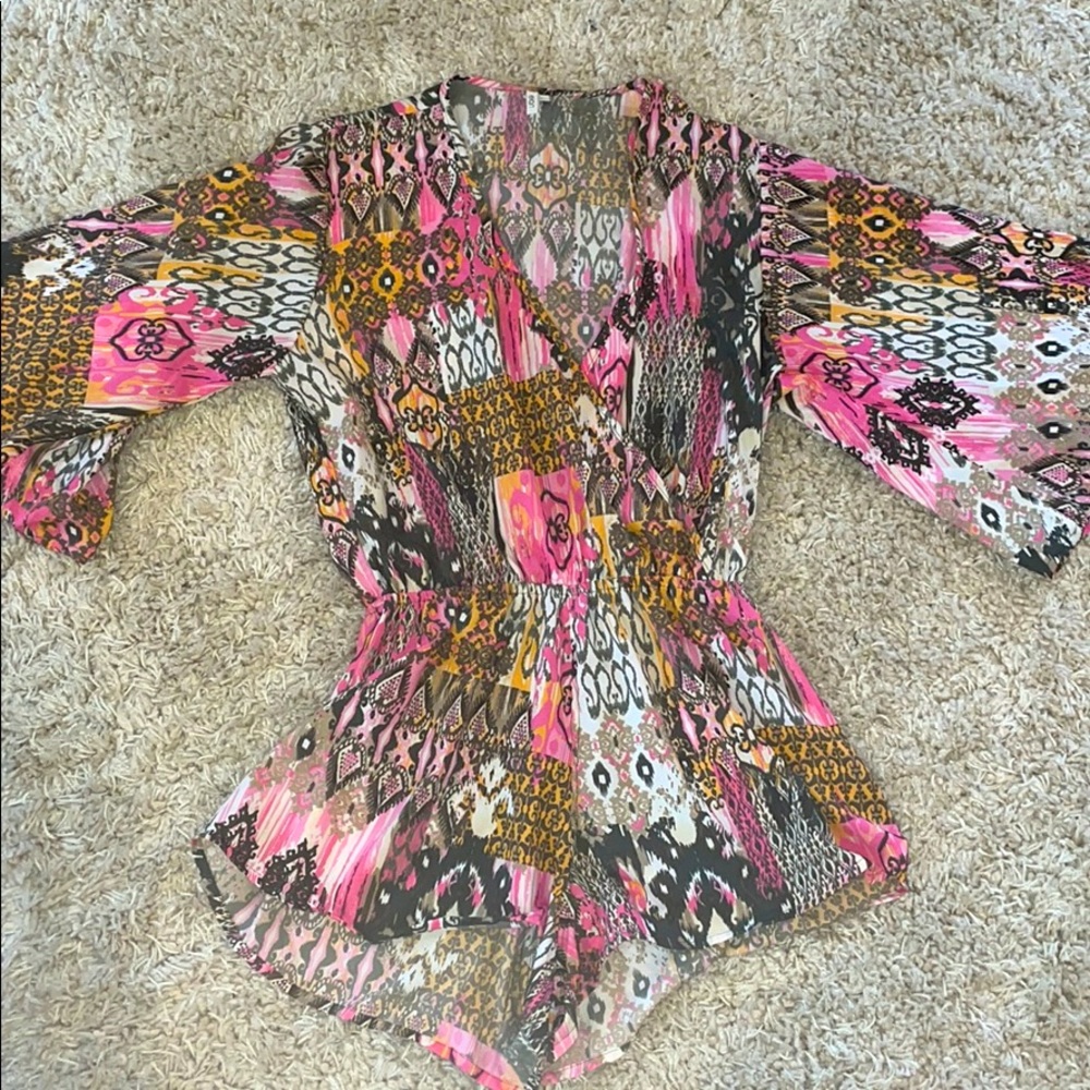 Cross front Romper Size Large